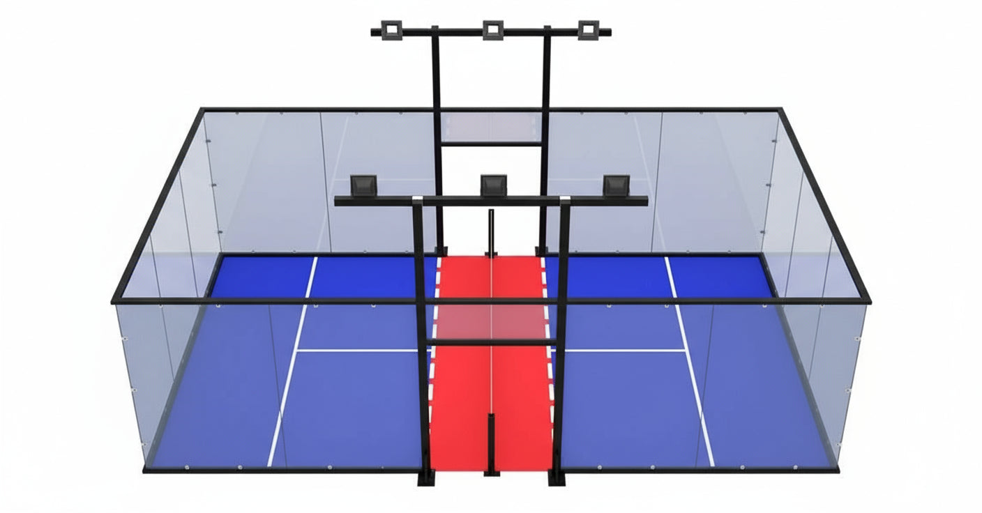 Full 360° Panoramic Padbol Court
